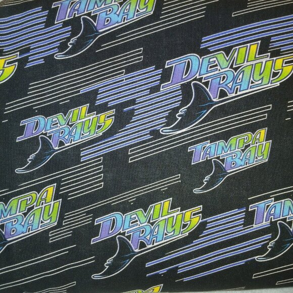 5 Yards MLB Tampa Bay Devil Rays 100% Cotton Fabic Traditions Team Shop - Picture 1 of 7